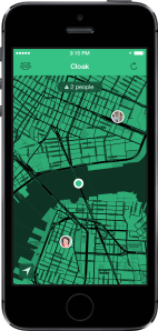 Cloak App iPhone Street View Example