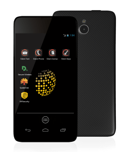 Blackphone front and back view