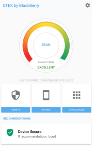 DTEK by BlackBerry Example
